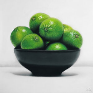 Limes In Black Bowl