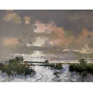 Geese In Winter, North Norfolk