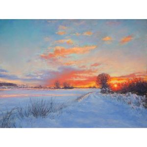 Winter Sunset, Newton
