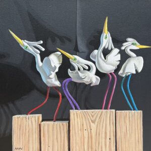 Dancing Egrets