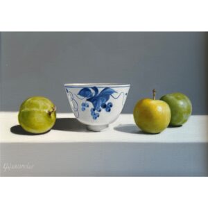 Chinese Cup and Greengages