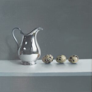 Silver Jug and Quails Eggs