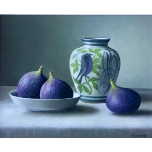 Bird Vase with Figs