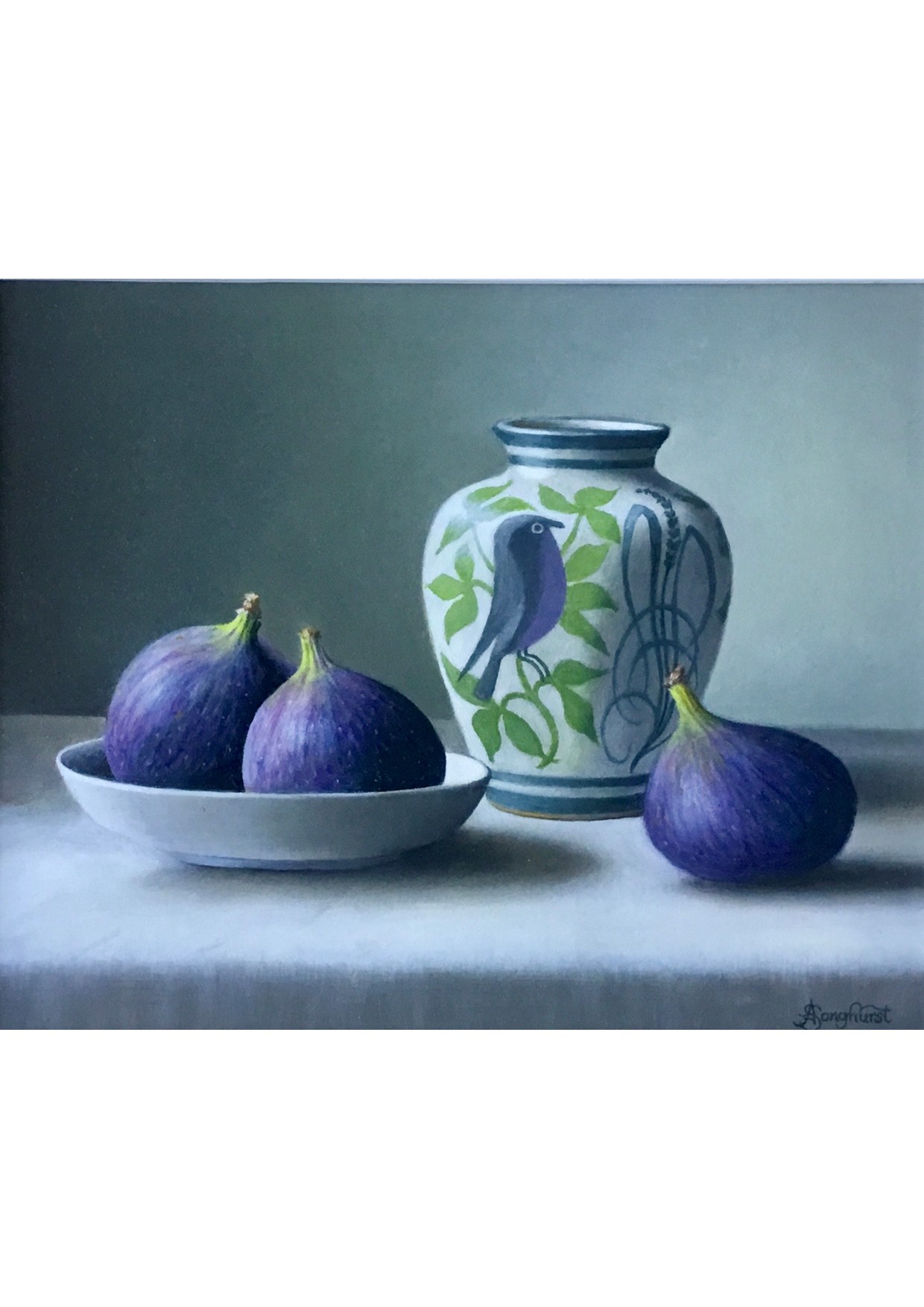 Bird Vase with Figs
