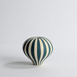 Mini Emerald and White Humbug Vessel